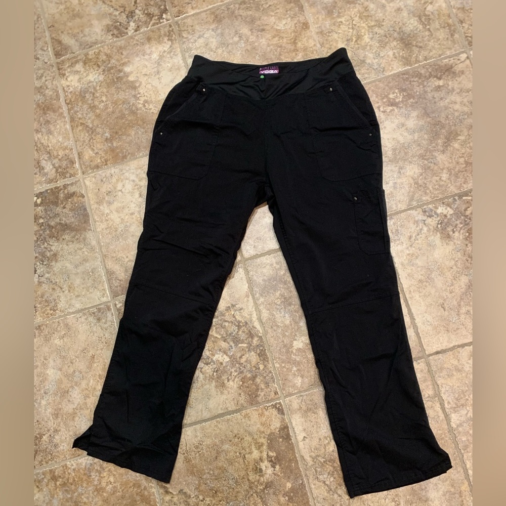 Purple label by healing hands yoga scrub pants